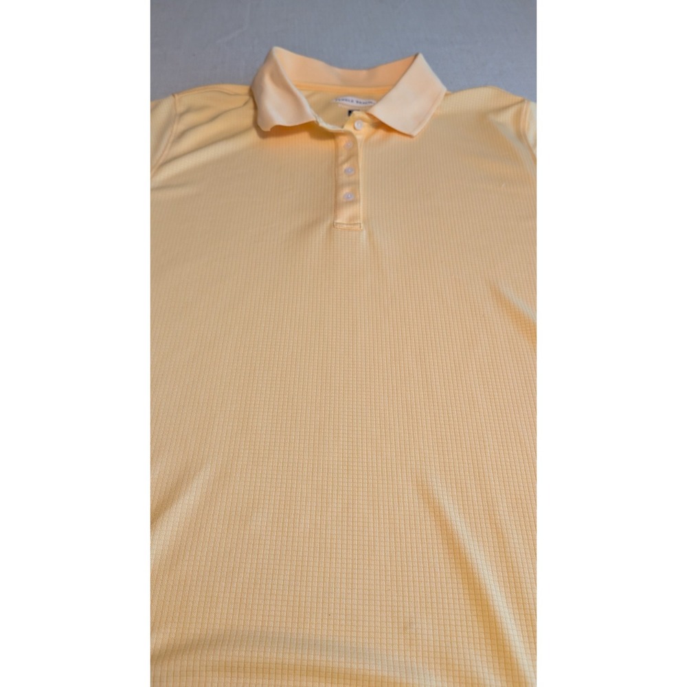 Men's XL Pebble Beach Golf Polo Shirt in Yellow.